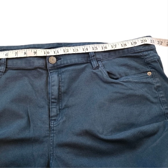 LANE BRYANT Green Denim Pants Ladies Casual Trousers Comfort Stretch Urban Style - Picture 8 of 11